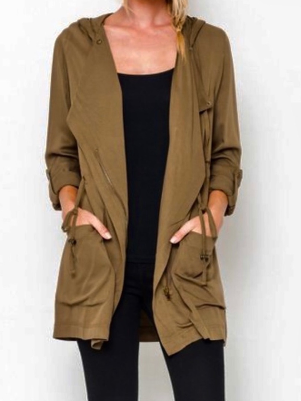 BE COOL olive lightweight jacket